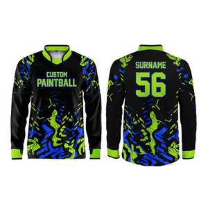 Camiseta de Paintball de Alto Rendimiento, Material de Poliéster, Logotipo Personalizado por Sublimación, Diseñada para Deportes al Aire Libre y Eventos de Equipo - Product Image 6