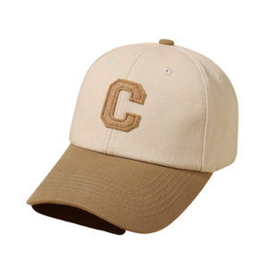 Manufacturer Custom Two Tone Cotton Baseball Caps Embroidery Logo Rope <b>Hats</b> Cotton a Frame Structured 5 Panel Baseball <b>Hat</b> - Product Image 1