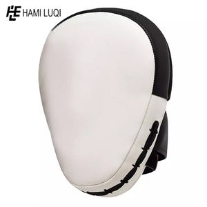Coussinets de boxe en cuir-noir et blanc, cibles à main professionnelles - Product Image 2