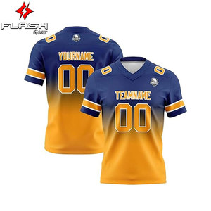 Vente en gros de maillots de football personnalisés en polyester 100% à rayures col en V imprimées par sublimation OEM 160g unisexe adulte - Product Image 6