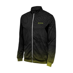 Sudadera con capucha y cremallera completa de camuflaje digital OEM para hombre, ropa de calle informal de cuello alto, técnica lavada con estampado 3D bordado, teñido liso para invierno - Product Image 3