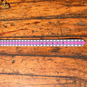 Cinturón de cuero genuino de moda pesado con estampado de zinc antiguo Longitud personalizada Diseño cúbico de calidad premium para hombres y mujeres - Product Image 6