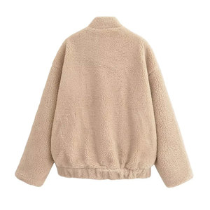 Veste d'hiver pour hommes à broderie Sherpa polaire berbère avec tissu de laine chaud fermeture à glissière col à capuche fermeture à glissière - Product Image 4