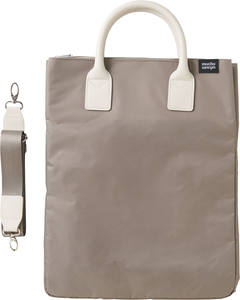 Tsuletette Sac fourre-tout blanc décontracté à 2 voies avec fermeture à bouton Conception d'éventail en papier - Product Image 3