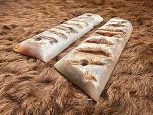 Plaques en corne de mouton Ram, écologiques, faites à la main, couleur naturelle moderne, taille personnalisée, artisanat d'art, manche de couteau, haute qualité, ART ARTISANAL INTIME - Product Image 2