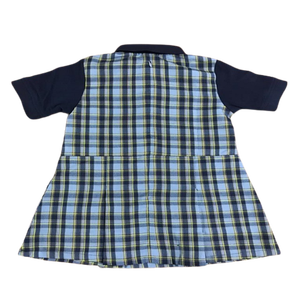 Customized Logo Wholesale Excellent Quality Checks Fabric Girls <b>School</b> <b>Uniform</b> Frock Dress - Product Image 4