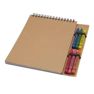 Carnet de notes A5 créatif promotionnel avec crayons pour merchandising - Product Image 1