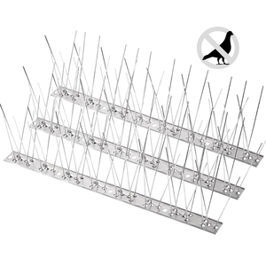 3-mảnh 33cm thép không gỉ Spike ngoài trời chim răn đe hiệu quả kiểm soát dịch hại sản phẩm - Product Image 1