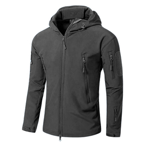 VONI WEAR 2025/2026 New Customizable Canvas Windbreaker Softshell Bomber <b>Jacket</b> for <b>Men</b> Autumn Windproof Front Logo with Zipper - Product Image 6