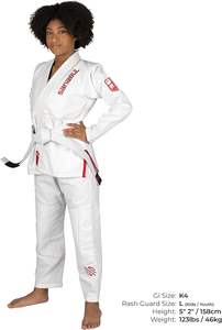 Kimono personalizado para niños Jiu Jitsu Gi tela preencogida BJJ cinturón blanco incluido ropa de artes marciales traje de entrenamiento para niños y jóvenes - Product Image 2