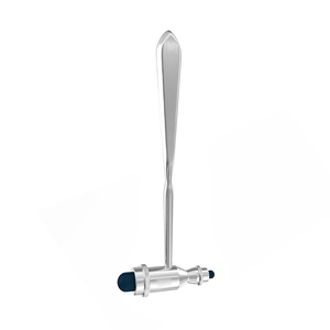 Martillo de percusión de acero inoxidable, herramienta de diagnóstico de reflejos neurológicos, instrumento médico con cabeza pesada - Product Image 3