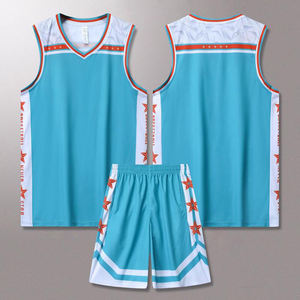 Ensemble d'uniformes de basket-ball pour hommes, maillots de basket-ball à sublimation grande taille respirants, design personnalisé 100% polyester - Product Image 2