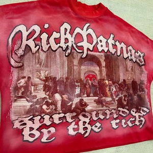 Camisetas estampadas personalizadas lavadas Vintage para hombre, nuevo estilo de algodón grueso, ajuste de gran tamaño, manga corta, poliéster/algodón - Product Image 4