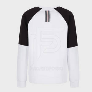 Dos tonos Premium 100% algodón polar hombres pulóver sudadera de gran tamaño invierno patrón sólido diseño forrado - Product Image 3