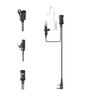 Accessoire radio bidirectionnelle de haute qualité, écouteur noir avec tube acoustique détachable, PTT intégré, talkie-walkie étanche IPX-4, son clair et puissant