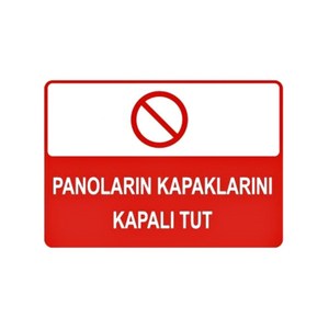 Home Decoration PVC <b>Vinyl</b> Sticker Keep Panels Closed Sign - Product Image 1