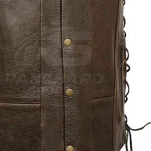 Gilet en cuir pour homme, dernier style, vêtements de mode, gilet en cuir pour homme, sans manches, gilet en cuir pour homme - Product Image 5