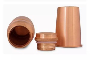 Mate Botella 500ml de agua de cobre puro Beber directamente Botella de agua de yoga con función a prueba de fugas para la salud Adultos Regreso a la escuela - Product Image 4