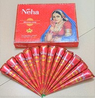 Cône de henné brun naturel Neha, lot de 12 pièces |   25 g chacun