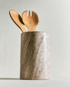 Private Branding Marble Cutlery Holder For Busy Kitchens To Hold Various <b>Utensils</b> And Keep Cooking Area Clean And Clutter Free - Product Image 2