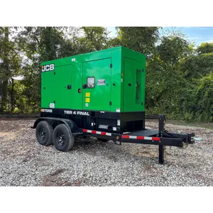 Groupe électrogène diesel industriel de 56 kW avec sélecteur de tension, remorquable, pour alimentation de secours commerciale - Product Image 2