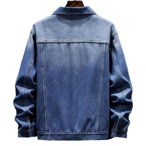 Custom 2024 Spring Wholesale High Quality <b>Mens</b> Cotton <b>Jeans</b> <b>Jacket</b> Custom <b>Mens</b> Denim <b>Jacket</b> for <b>Men</b> - Product Image 2