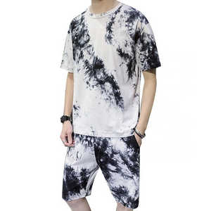 ชุดกีฬาฤดูร้อนสำหรับผู้ชาย RABUSH SPORTS OEM แบบกำหนดเอง - เสื้อยืดพิมพ์ลายดิจิทัลแห้งเร็วแบบลำลองสีพื้น กางเกงขาสั้นระบายอากาศได้ดี - Product Image 1