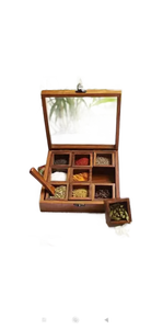 Boîte à épices en bois naturel personnalisée de la meilleure qualité, fabriquée à la main, pour hôtel restaurant à domicile en provenance d'Inde. - Product Image 6