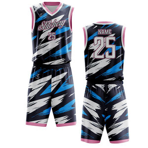Uniformes de basket-ball personnalisés tissu à séchage rapide kit de short de maillot de match d'équipe pour l'université et l'entraînement - Product Image 5