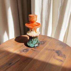 Premium Luxury Ceramic <b>Candle</b> Holder Irregular Shape Customizable for Home Wedding Christmas Decor in India 2025 - Product Image 2