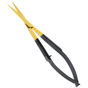 Ciseaux à cuticules extra pointus pointes courbes russes Micro cils sourcils action ressort ciseaux de manucure fournisseurs directs d'usine - Product Image 1