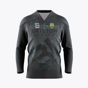 Maillot de hockey OEM personnalisé, uniforme en polyester sublimé pour jeu ou pratique, vêtements d'équipe fournis en usine - Product Image 1