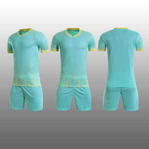 Conjuntos de ropa de entrenamiento de fútbol de color degradado para hombre, precio al por mayor, logotipo personalizado, diseño sublimación, uniformes de fútbol - Product Image 4