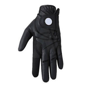 Men's Unique Design Genuine Leather Golf Gloves New Arrival with Custom Logo Protective Sports <b>Applicable</b> - Product Image 3
