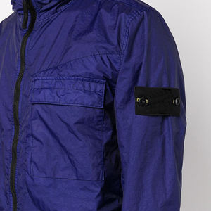 Veste coupe-vent pour homme personnalisable, imperméable, en tissu écologique, à capuche, légère, personnalisable sur le devant - Product Image 2