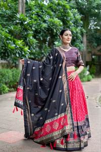 2023 último diseñador exclusivo colección Bollywood Lahenga Choli tela Lehenga de vestido de boda india de alta calidad - Product Image 5