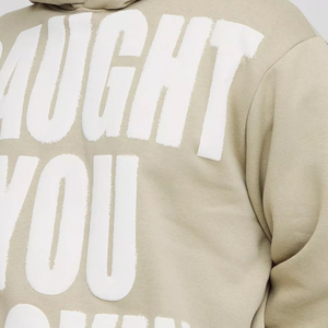 เสื้อฮู้ดแขนยาวแบบสวมหัวสำหรับผู้ชายเสื้อขนแกะพิมพ์ลายพัฟออกแบบได้ตามต้องการ - Product Image 3