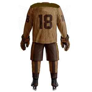 Nouvel Arrivage Ensemble d'uniformes de hockey sur glace unisexe confortable et respirant, personnalisable par sublimation, vêtements de sport unis teints sur mesure, broderie - Product Image 3
