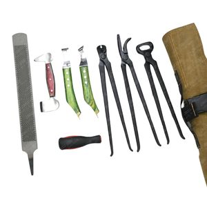 Kit de herramientas de eliminación de herradura de alta calidad, cuchillo de bucle de pezuña, alicates para cubierta de pezuña, pinza para uñas recubierta de negro - Product Image 3