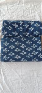 Custom Printed Fabrics Indigo Printed Hand Made Cotton Fabrics Fabrics for Clothing and Dresses Making Low Price Wholesale Rate - Product Image 3