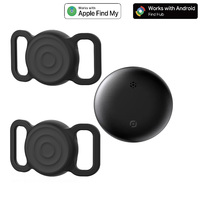 Traceur GPS sans fil double système iOS Android Findmy MFI, étanche IP67, mini, anti-perte, pour animaux de compagnie, compatible AirTag