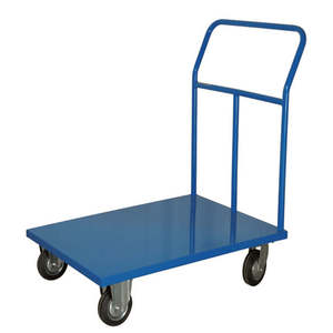 Chariot de jardin en aluminium avec grande plateforme de 600x900 mm, 4 roues pivotantes pour usage industriel, shopping, stockage, outillage, personnalisable OEM - Product Image 1