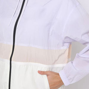 Sudadera con capucha de lana de algodón 100% de gran tamaño para mujer, logotipo personalizado con cremallera, moda de calle, bordado 3D, colores propios, logotipo frontal, ajuste holgado, OEM - Product Image 3