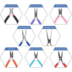 8Pcs Jewelry Making <b>Pliers</b> <b>Set</b> for Wire Cutting Wire Wrapping Straightening Shaping Crimping and Other DIY Crafts. - Product Image 4
