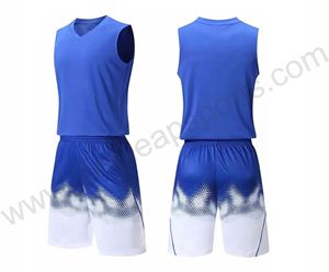 ชุดบาสเก็ตบอลสำหรับผู้ชายชุดบาสเก็ตบอลชุดกีฬาแห้งเร็วดีไซน์พิเศษ - Product Image 4