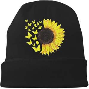 Bonnet unisexe léger à revers en 100 % acrylique avec rivets décoratifs pour un usage toute l'année – Style patch imprimé numériquement - Product Image 2