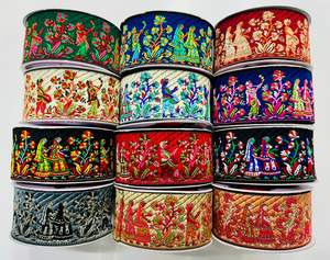 Luxe écologique Jacquard dentelle tissu motifs exquis pour mariée porter des robes de soirée doux décor à la maison artisanat chaussures sacs - Product Image 5