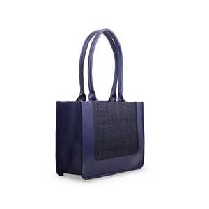 Sac à bandoulière simple décontracté bleu P54533 Preppy Vintage Lady Style bohème doublure en Polyester étanche fermeture à glissière fermeture ouverte - Product Image 2