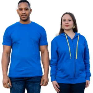 Sweat à capuche en coton à fermeture éclair couleur bleu royal avec couleurs personnalisées et broderie au meilleur prix Sweat à capuche Offre Spéciale pour unisexe - Product Image 4