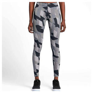 Recién llegado, conjunto de Yoga para mujer, fabricación profesional con precio razonable, ropa deportiva elástica, mallas elásticas con logotipo en la cintura - Product Image 3